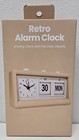 New Retro Analog Alarm Clock W  Mechanical Rotating Flip Date Display   Snooze