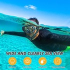 Adult Snorkel Set Mask Fins Full Dry Tube Wide View Anti-fog Diving Swim Gear