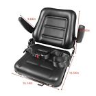 Adjustable Backrest Tractor Seat W safety Belt   Armrest Universal Forklift Seat