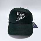 Polo Ralph Lauren Men s P Wing Chino Twill Baseball Cap Green Hat Backstrap New