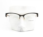 Versace Half Rim Eyeglasses Glasses Ve 1278 1433 Black Gold 54-18-140 W case