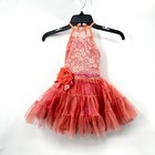 Petal Pink Tutu Ballet Dress Dance Costume Childrens Size Xs 4 5 Sequins Lace