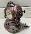 Antique U s Navy Diving Helmet Clock Rustic Vintage Office Table Clockhome Decor
