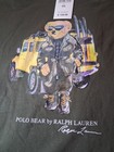 Polo Ralph Lauren Men s Size 2xl T-shirt Bear Design Olive Green 100  Cotton