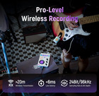 Synido Portable Guitar Audio Interface With 5 8ghz Wireless Guitar   