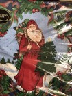 Caspari 60 Total Triple Ply Napkins 1 Santa Claus 2 Gabriel Bordeaux Lot Germany