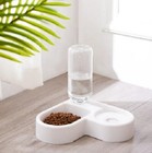 Large Corner Pet Feeder And Water Dispenser - Automatic Dog And Cat Bowl