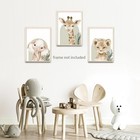 Nursery Poster Wall Art Set Of 3 Baby Boy Girls Kids Room Picture Wall Decor    