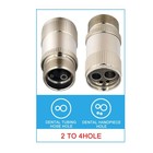 1 5pcs Dental Adapter Changer Connector For High Speed Handpiece 2 To 4 Hole