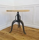 Jarratt Hand Cast Height Adjustable Iron Pedestal Leg Central Support Vintage Ra