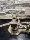 Vtg Cast Iron Balance Scale   Weights Kitchen Factory Apothecary  Cottagecore