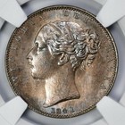 1841 Great Britain 1 4p Farthing Ngc Ms 62 Bn