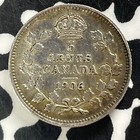 1906 Canada 5 Cents Lot t4854 Silver  Nice 