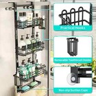 Hapirm 4 Tier Over The Door Shower Caddy  Hanging Shower Caddy With 22 Hooks And