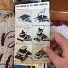 Vintage Folding Polaroid Sx-70 Land Camera   Leather Case Paperworktested Works