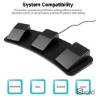 Usb Programmable 3-pedal Foot Switch For Gaming Music Office Generic
