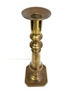 Vintage Brass Candle Stick Holder 15 25  H Heavy 5 8lbs Square Base