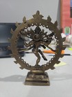 Vintage Nataraja Statue Dancing Shiva Sculpture Brass 7  Tall
