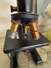 Early Spencer Buffalo Usa Antique Microscope Multiple Objectives Original