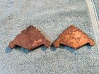 Two  Ornate Hand Carved Wooden Corbel Trim Panels Victorian Style Woodwork Vtg