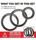 Steerling Tire Co  Jogging Stroller Tire Set  One 12 5      Two 16    Tires