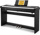      Donner Dep-20 Digital Piano Keyboard With Stand Triple Pedal 88 Weighted Key