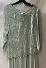 J Kara Women s Long Beaded Mother Of Bride Groom Formal Dress Mint Green Size 18