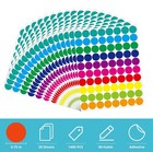 1400 Pcs Colored Dot Stickers Round Color Coding Labels Polka Circle Dot Labe   