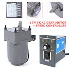 110v 15w Ac Gear Motor Electric Motor Variable Speed Controller 1 5 270rpm New