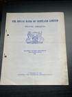 Royal Bank Of Scotland Limited travel Cheques Specimen 1969