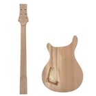 Mahogany Electric Guitar Kit 22 Fret Guitar Neck maple Tiger-striped Body Diy