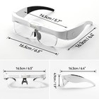 Artdot Magnifying Glasses With Light Headband Magnifier Set For Reading Jewelers