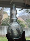 Antique Iridescent Loetz Type Glass Barber Bottle   7 1 2   