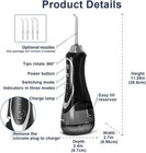 Wireless Oral Irrigator Cordless Teeth Water Flosser With Spray Nozzle 1set