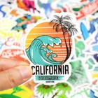 50pcs Surfing Stickers Decals Surf Water Vintage Surfboard Coast Vsco