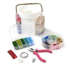 Diy Mega Tub Glass Seed Beads Jewelry Making Kit  Multi-colored  500g Beads