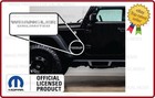 Set  07 - 18 Jeep Wrangler Unlimited Fender Logo Jk Side Decals Silver Sj3y4