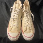 Vtg  Men   s Chuck Taylor All Star Converse Made In Usa Sz 13 White High Tops 