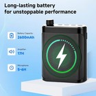 Portable Voice Amplifier With 2 Wireless Mic   Magnetic Lavalier  Portable Voice