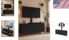 Stylish Tv Stand With Adjustable Mount     Dresser With 6 Drawers For 32-75  Tvs