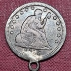 Love Token  e L  On 1856 Seated Liberty Quarter  67036