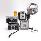 Vintage Camera Collection Kodak Brownie Fiesta Starlet Instamatic Point   Shoot