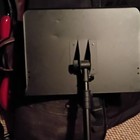 Black Metal Tripod Sheet Music Stand Foldable Height-adjustable Portable