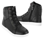 Mens Motorbike Leather Boots Short Ankle Waterproof Shoes Protective Footwear