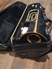 Yamaha Ysl-446g Bb f Tenor Trombone Gold Brass F Attachment W  Case