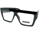 Oversized Classic Retro Modern Hip Hop Clear Lens Eye Glasses Large Black Frame