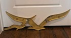 Brass Flying Seagulls Birds Vintage Wall Hanging Mid Century Modern Mcm 25 