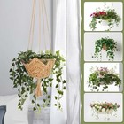 Rainflow Macrame Plant Hangers Indoor - 2 Packs Hanging Planters For Indoor Plan