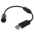 Usb Breakaway Dongle Cable Cord Adapter For Xbox 360 Pc Wired Controller Black