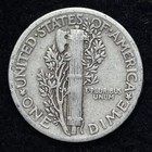 1936 Mercury Silver Dime Good   Vg Free Shipping 